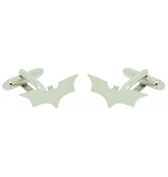 Gemelos para camisa Señal Batman plateada