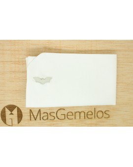 Gemelos para camisa Señal Batman plateada