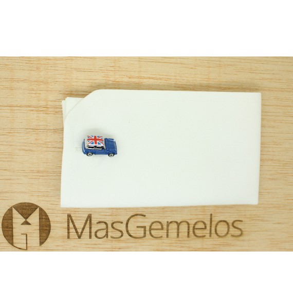 Blue Mini Cooper Union Jack Roof Cufflinks