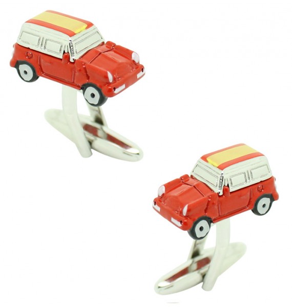 Gemelos para camisa Mini Cooper rojo 3D – España