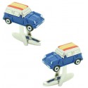 Gemelos para camisa Mini Cooper azul 3D - España