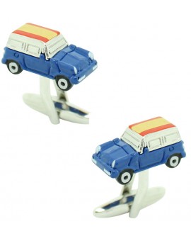 Gemelos para camisa Mini Cooper azul 3D - España