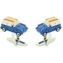 Gemelos para camisa Mini Cooper azul 3D - España