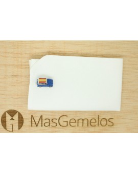 Gemelos para camisa Mini Cooper azul 3D - España