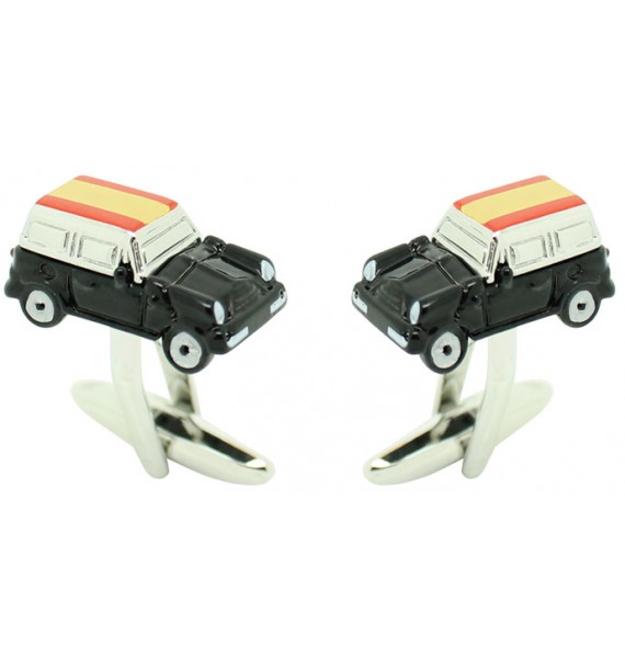 Gemelos para camisa Mini Cooper negro 3D - España