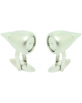 Gemelos para camisa Motor turbina Avión plateado