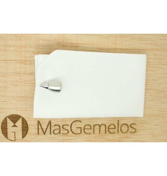 Gemelos para camisa Motor turbina Avión plateado