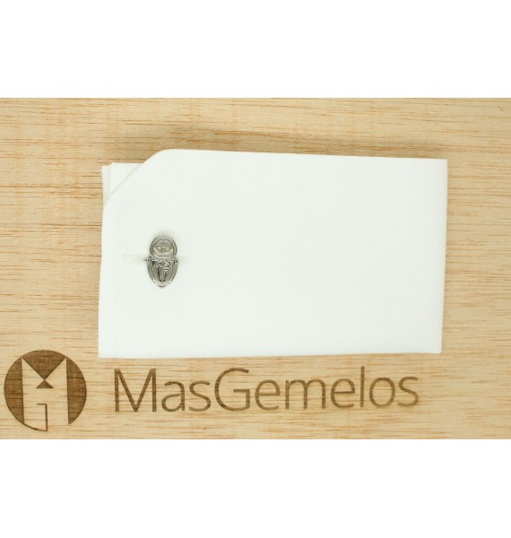 regalar para boda gemelos de camisa Eva plateado