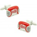 Gemelos para camisa Transistor Rojo