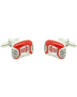 red Radio Cufflinks  2
