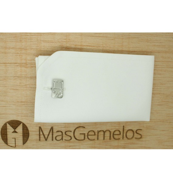 Gemelli da polso Game Boy in argento