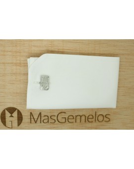 Gemelos para camisa Game Boy plateada