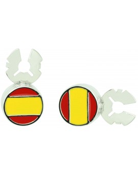 Cubrebotones para camisa Bandera de España