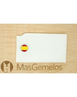Knopfabdeckungen mit spanischer Flagge