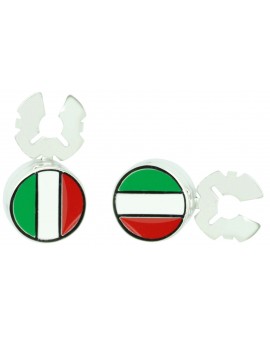Cubrebotones para camisa Bandera de Italia