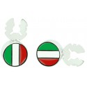 Cubrebotones para camisa Bandera de Italia