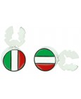 Cubrebotones para camisa Bandera de Italia
