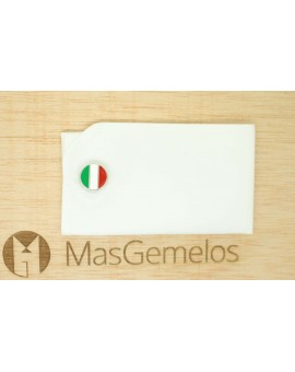 Couvre-boutons du drapeau italien