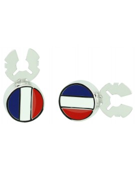 Cubrebotones para camisa Bandera de Francia