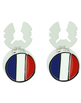 Cubrebotones para camisa Bandera de Francia 2