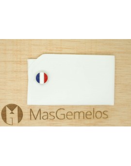 Cubrebotones para camisa Bandera de Francia
