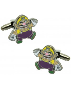 Gemelos para camisa WARIO de Mario Bros