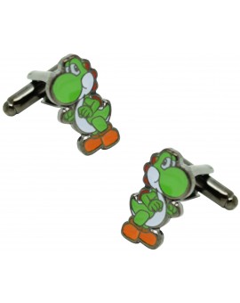 Gemelos para camisa dinosaurio YOSHI Mario Bros