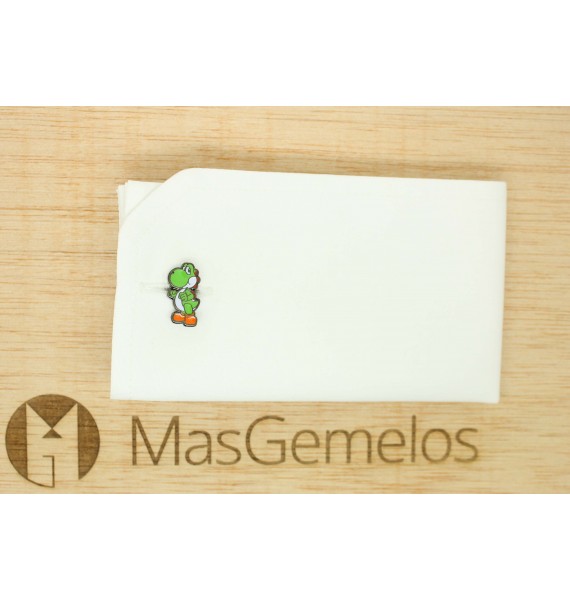 Abotoaduras de camisa de dinossauro YOSHI Mario Bros