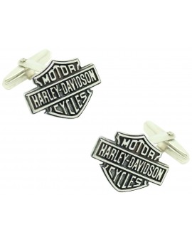 Gemelos para camisa Harley Davidson Plata de ley PREMIUM