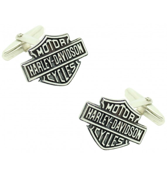 Gemelos para camisa Harley Davidson Plata de ley PREMIUM