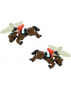 Cufflinks for Jockey Red shirt