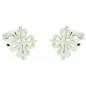 Cufflinks for shirt Cross of the order of silver Alcántara