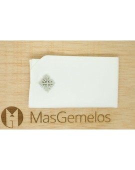 Cufflinks for shirt Cross of the order of silver Alcántara 2