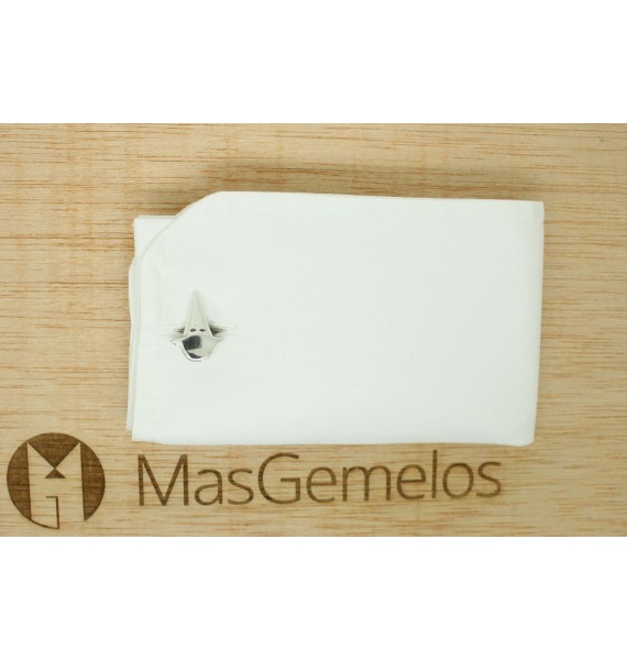 Gemelos para camisa Capirote Plata de ley