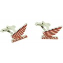 Boutons de manchette Honda motocyclettes rouge chemise