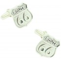 Gemelos para camisa Ruta 66 Plata de Ley 925 PREMIUM