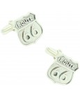 Cufflinks for shirt Route 66 925 Sterling Silver PREMIUM