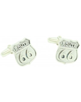 Cufflinks for shirt Route 66 925 Sterling Silver PREMIUM 2