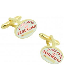 Cufflinks for security guard shirt