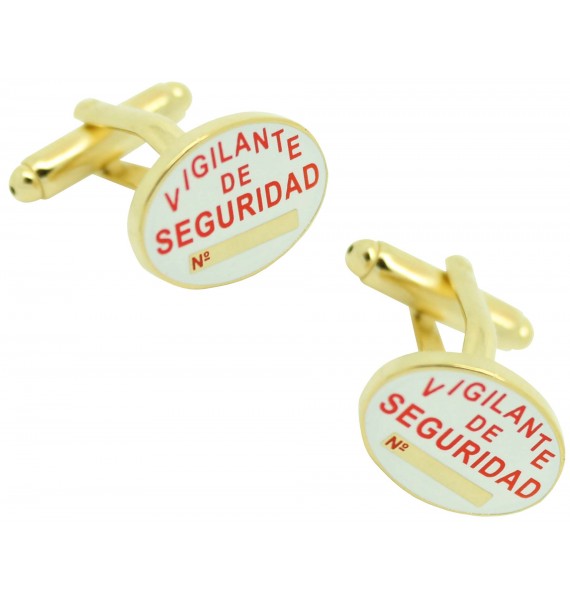 Cufflinks for security guard shirt