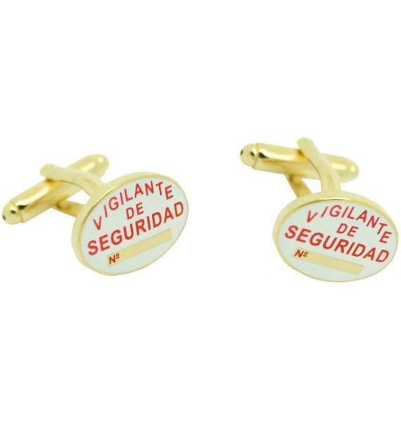 Cufflinks for security guard shirt