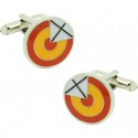 Gemelos para camisa escarapela España y Cruz de San Andrés