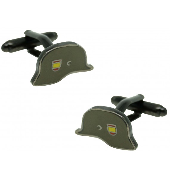 Cufflinks for shirt helmet 250 division blue of Infantry Wehrmacht