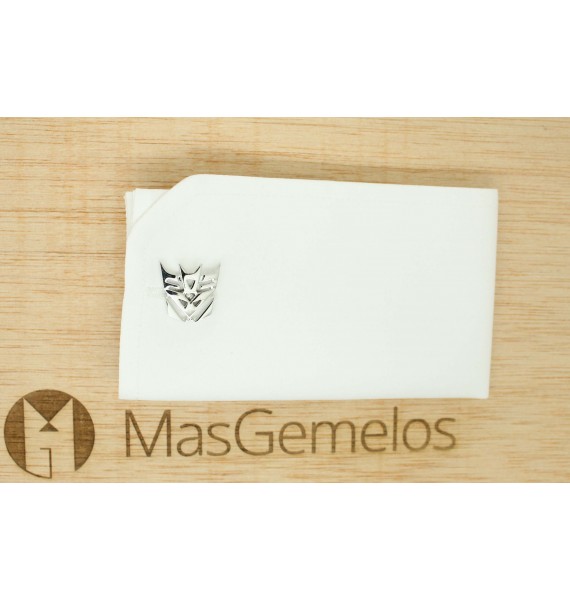 Abotoaduras vermelhas Transformers Autobots e Decepticons