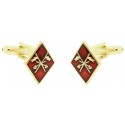 Cufflinks for rhombus cavalry emblem shirt
