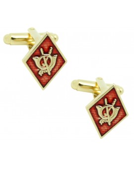 Gemelos para camisa emblema Infantería rombo