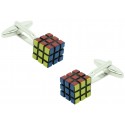 Gemelos para camisa Cubo Rubik 3D original