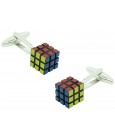 Gemelos para camisa Cubo Rubik 3D original