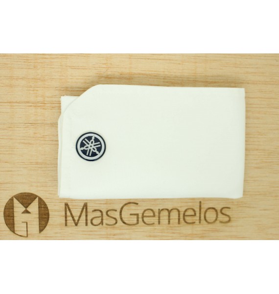 Gemelos camisa Logo azul marino Yamaha