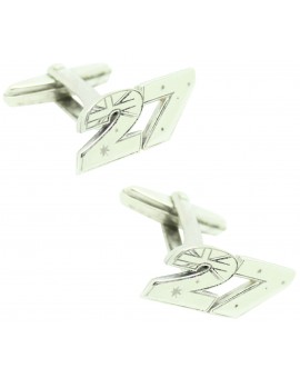 Gemelos para camisa Casey Stoner 27 Plata de ley 925